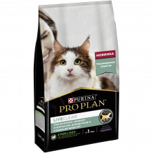 Pro Plan LiveClear сухой корм для стерилизованных кошек, снижающий количество аллергенов в шерсти, с индейкой - 1,4 кг