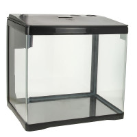 Prime аквариум с LED светильником, фильтром и кормушкой, черный 33 л