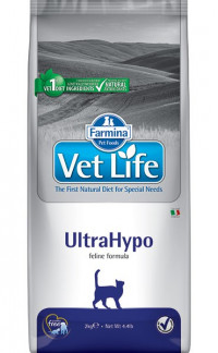 Farmina Vet Life Cat Ultrahypo ветеринарный диетический сухой корм для взрослых кошек с неблагоприятными реакциями на пищу - 10 кг