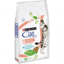 Сухой корм Purina Cat Chow Adult Sensitive для кошек с чувствительным пищеварением с лососем и домашней птицей - 7 кг