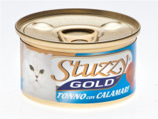 Stuzzy Gold для кошек с тунцом и кальмарами в собственном соку - 85 г