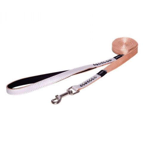 Поводок удлиненный для собак ROGZ Luna M-16мм 1,8 м (Белый HLL503I)