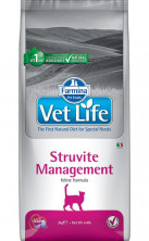 Farmina Vet Life Cat Struvite Management ветеринарный корм для взрослых кошек и котов при рецидивах мочекаменной болезни струвитного типа - 10 кг