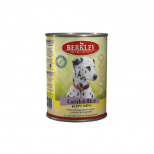 Berkley Puppy Menu Lamb & Rice паштет для щенков с натуральным мясом ягнёнка и рисом с ароматным бульоном - 400 г