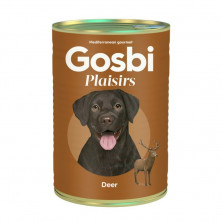 Влажный корм Gosbi Plaisirs для взрослых собак с олениной - 400 г