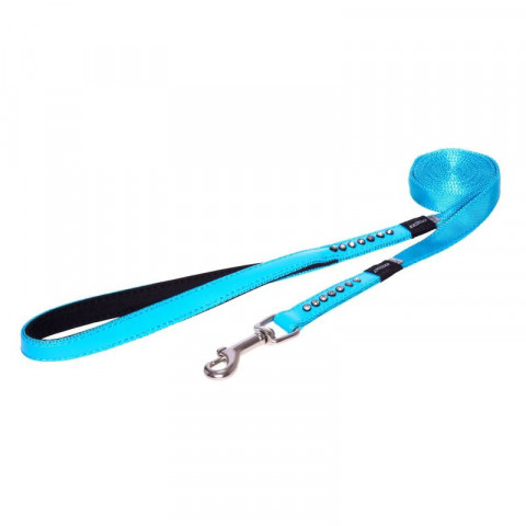 Поводок удлиненный для собак ROGZ Luna M-16мм 1,8 м (Голубой HLL503B)