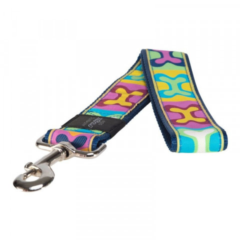 Поводок для собак ROGZ Fancy Dress XXL-40мм 0,5 м (Многоцветный Поп-Арт) 1 ш