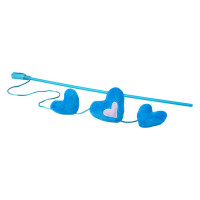 Rogz Catnip Hearts Magic Stick Blue игрушка-дразнилка для кошек в виде удочки с кошачьей мятой, голубая