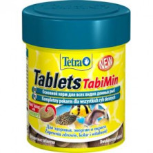 Tetra TabletsTabiMin корм для всех видов донных рыб  -  58 таб - 18 г