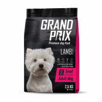 Grand Prix Small Adult Сухой корм для взрослых собак мелких и миниатюрных пород с ягненком - 2,5 кг