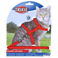 Шлейка Trixie для кошек с отражателем 30 см/10 мм
