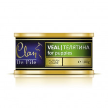Clan De File влажный корм для щенков с телятиной в консервах - 100 г