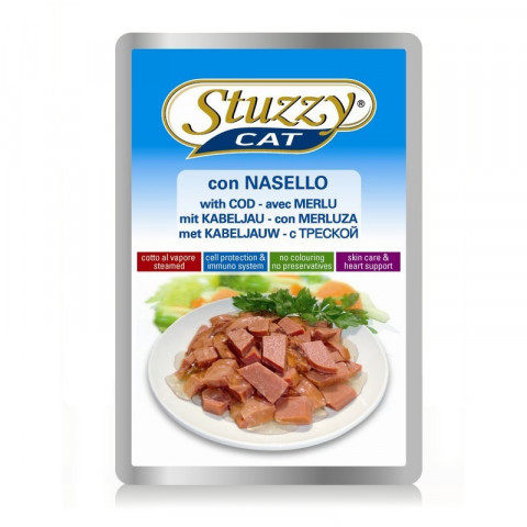 Stuzzy Cat для кошек в паучах с треской - 100 г
