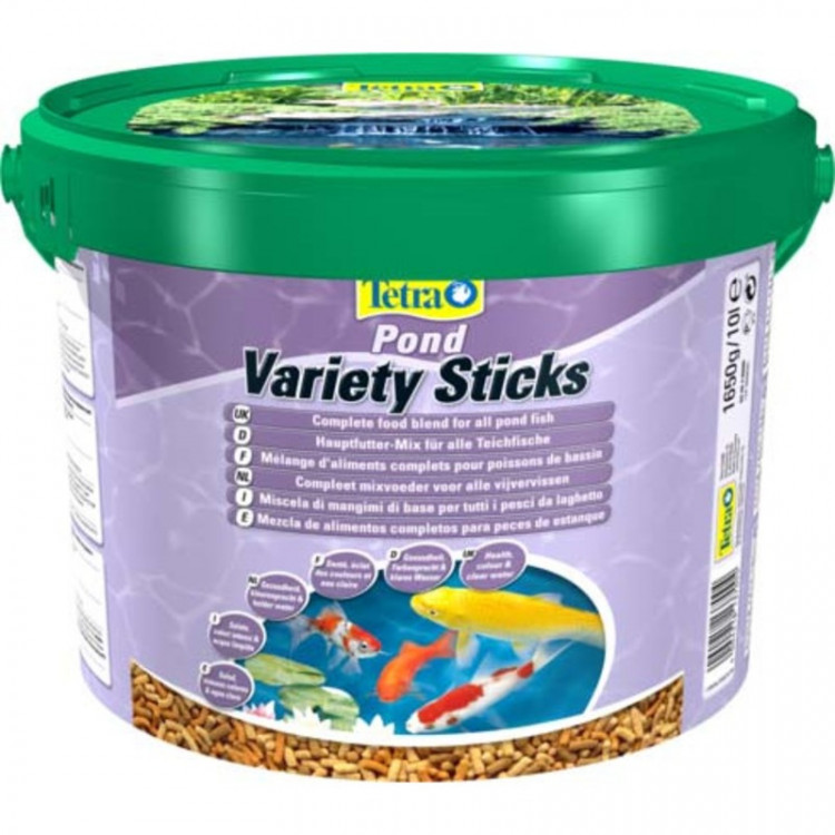 Корм Tetra Pond Variety Sticks для прудовых рыб 3 вида палочек - 10 л 1.65 кг
