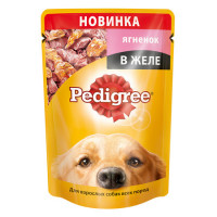 Паучи Pedigree для взрослых собак с ягненком в желе - 100 г