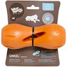 Zogoflex игрушка для собак гантеля под лакомства Qwizl S 14 x 6 см оранжевая