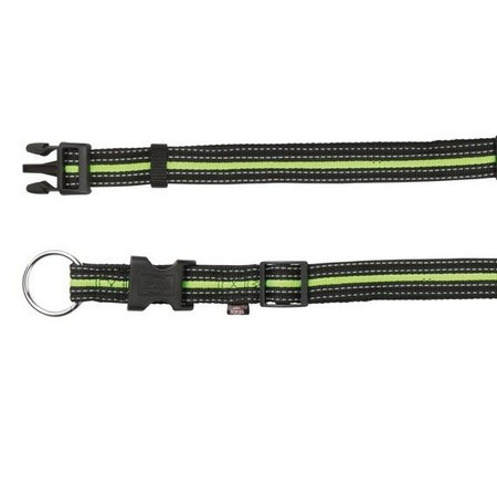 Ошейник Trixie Fusion для собак L-XL 40–65 см/25 мм черно-зеленый