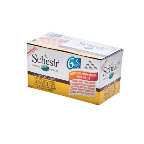 Schesir для кошек с цыпленком и рисом - 50 г