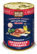 Solid Natura Holistic консервы для собак, Мраморная говядина - 340 г