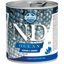 Влажный корм Farmina N&D Ocean для собак с сельдью и креветками - 285 г