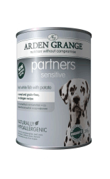 Arden Grange Fish & Potato влажный корм для взрослых собак всех пород с чувствительной кожей и системой пищеварения с рыбой и картофелем - 395 г