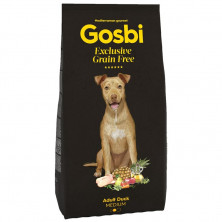 Сухой беззерновой корм Gosbi Exclusive для взрослых собак всех пород с уткой - 500 г