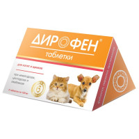 Apicenna Дирофен таблетки при нематозах и цестозах у котят и щенков - 6 таблеток 1 ш
