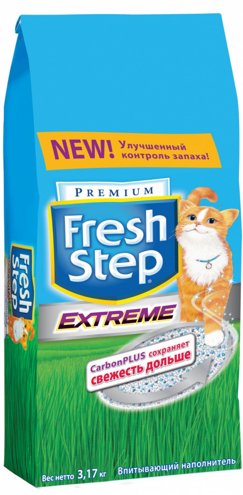 Наполнитель Fresh Step Extreme впитывающий с тройным запахом 9,52 кг