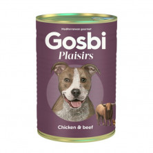 Влажный корм Gosbi Plaisirs для взрослых собак с курицей и говядиной - 400 г