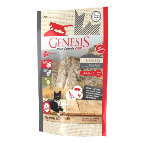 Genesis Pure Canada My Gentle Hill Urinary для взрослых кошек, склонных к проблемам мочеполовой системы с кабаном, фазаном и курицей - 340 гр