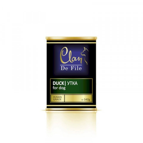 Clan De File влажный корм для собак с уткой в консервах - 340 г
