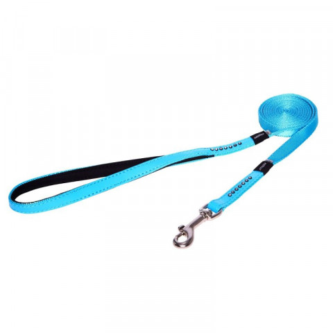 Поводок удлиненный для собак ROGZ Luna S-13мм 1,8 м (Голубой HLL501B)