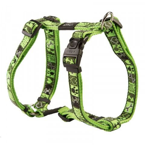 Шлейка для собак ROGZ Fancy Dress L-20мм (Зеленый SJ03CF)