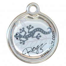 Адресник на ошейник для собак ROGZ Fancy Dress Серый L - 31 мм