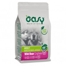 Oasy Dry Dog OAP Adult Medium/Large сухой корм для взрослых собак средних пород с диким кабаном