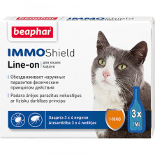 Капли Beaphar IMMO Shield для кошек - 3 пипетки