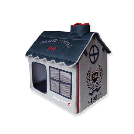 Sport вилла для домашних животных серо-голубая S 52*36*49 см