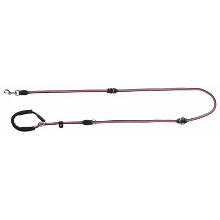 Поводок-удавка Trixie Fusion для собак M–XL 1,90 м/13 мм черно-розовый