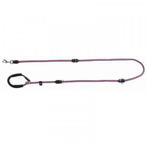 Поводок-удавка Trixie Fusion для собак M–XL 1,90 м/13 мм черно-розовый