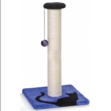 I.P.T.S. 408745 когтеточка-столбик Полуночный Кот, синяя 34*34*62 см