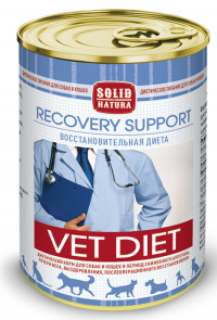 Solid Natura VET Recovery Support консервы для собак и кошек в период сниженного аппетита, потери веса, выздоровления, послеоперационного восстановления - 340 r