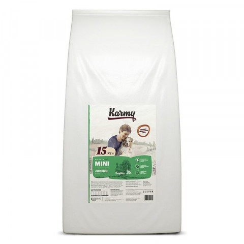 Сухой корм Karmy Mini Junior для щенков мелких пород с индейкой 2 кг