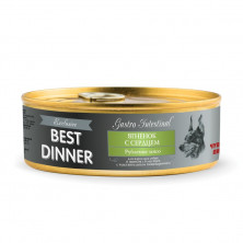 Best Dinner Exclusive Gastro Intestinal консервы для собак при проблемах пищеварения с ягненком и сердцем - 0,100 кг