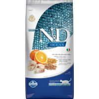 Farmina N&D Ocean Godfish&Orange Adult сухой низкозерновой корм для кошек с треской - 5 кг