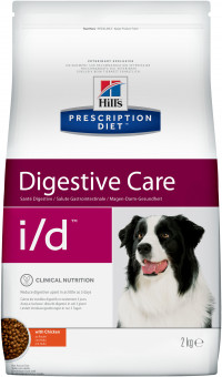 Hill's Prescription Diet i/d Digestive Care корм для собак диета для поддержания здоровья ЖКТ с курицей 2 кг