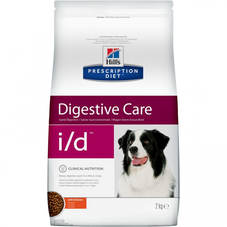 Hill's Prescription Diet i/d Digestive Care корм для собак диета для поддержания здоровья ЖКТ с курицей 2 кг