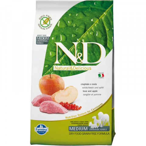 Farmina N&D Dog Boar & Apple Adult - 2,5 кг