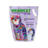 Homecat Лаванда силикагелевый наполнитель для кошачьих туалетов 3,6 л (1,8 кг) с ароматом лаванды