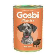 Влажный корм Gosbi Plaisirs для взрослых собак с мясом дикого кабана - 400 г
