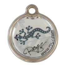 Адресник на ошейник для собак ROGZ Fancy Dress Серый S - 20 мм